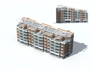 city construction - large real estate residences 81 3D Model