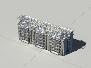 city construction - large real estate residences 81 3D Model