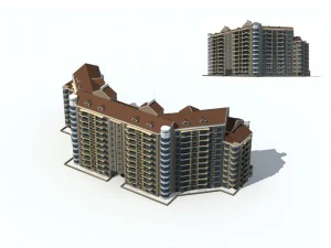 city construction - large real estate residences 84 3D Model