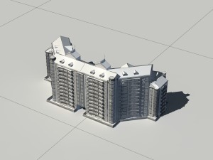 city construction - large real estate residences 84 3D Model