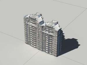 city construction - large real estate residences 85 3D Model