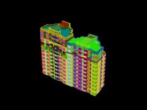 city construction - large real estate residences 85 3D Model