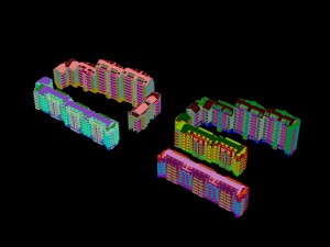 city construction - large real estate residences 86 3D Model