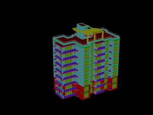 city construction - large real estate residences 87 3D Model