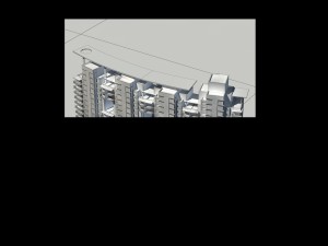 city construction - large real estate residences 89 3D Модель