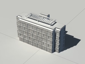 city construction - large real estate residences 91 Modello 3D