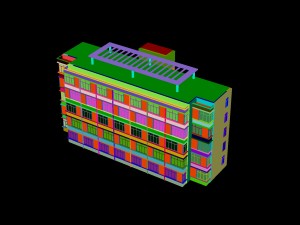 city construction - large real estate residences 91 Modello 3D