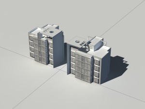 city construction - large real estate residences 92 Modelo 3D