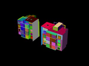 city construction - large real estate residences 92 Modelo 3D