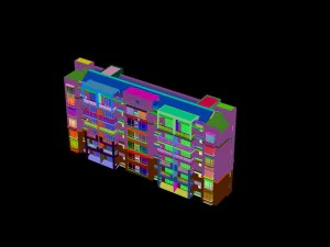 city construction - large real estate residences 93 3D Model
