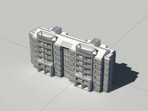 city construction - large real estate residences 95 3D Model