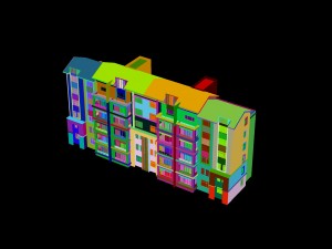 city construction - large real estate residences 97 3D Model