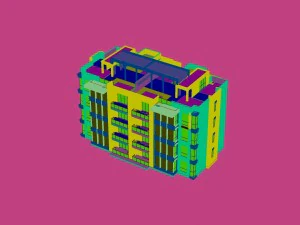 city construction - large real estate residences 102 3D Model