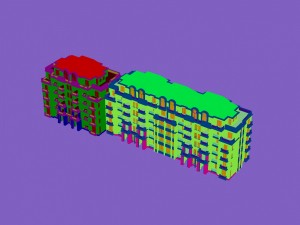 city construction - large real estate residences 106 3D Модель