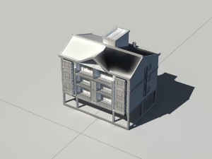 city construction - large real estate residences 109 Model 3D