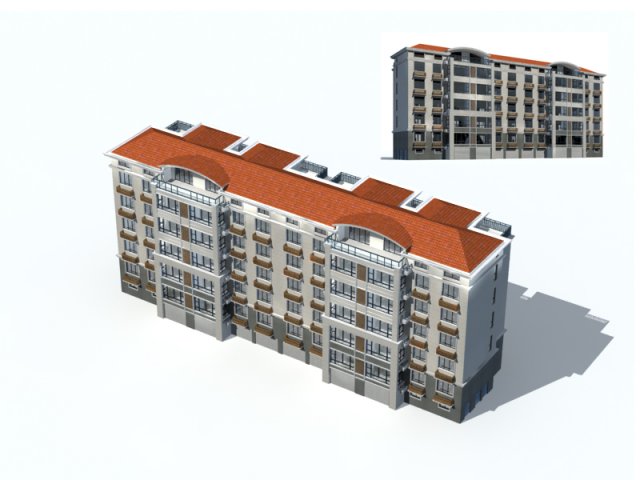 city construction - large real estate residences 357 Modèle 3D .c4d .max .obj .3ds .fbx .stl .blend 