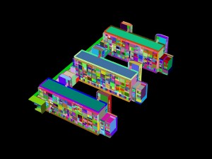 city construction - large real estate residences 454 3D Модель