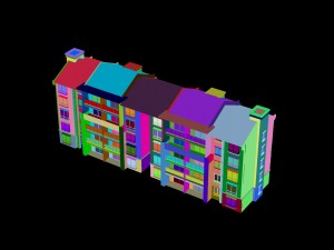 city construction - large real estate residences 335 3D Model