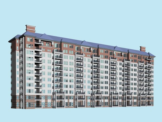 city government office building architectural design - 06 3D Model .c4d .max .obj .3ds .fbx .stl .blend 