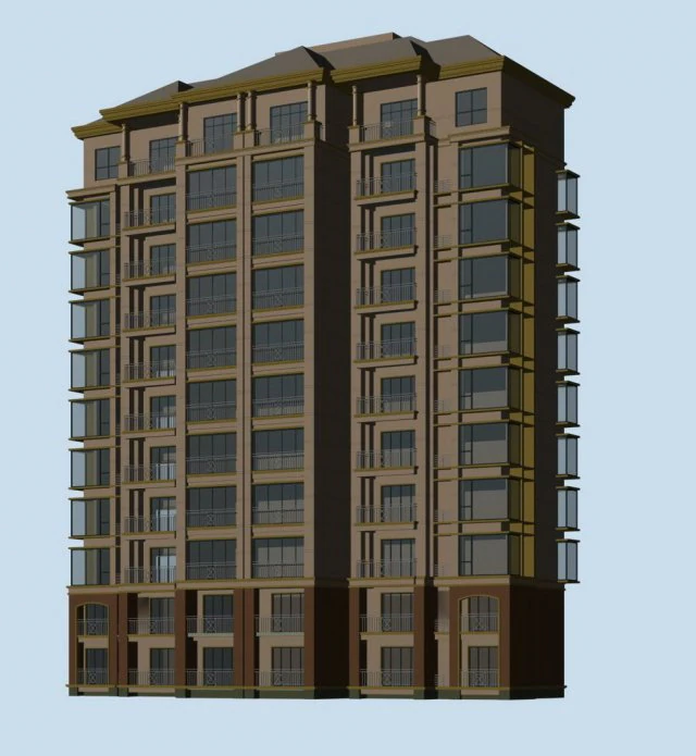 city government office building architectural design - 11 3D Model .c4d .max .obj .3ds .fbx .stl .blend 