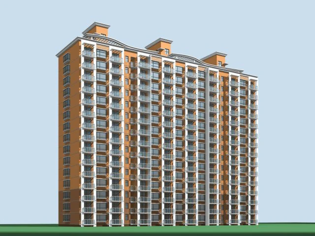 city government office building architectural design - 18 3D Model .c4d .max .obj .3ds .fbx .stl .blend