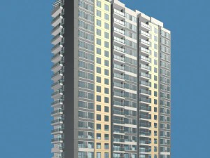 市役所庁舎建築設計 - 19 3Dモデル