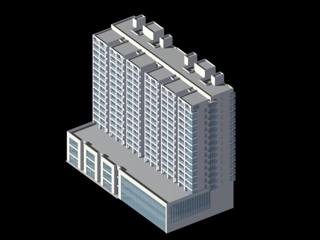 city government office building architectural design - 25 3D Модель .c4d .max .obj .3ds .fbx .stl .blend 