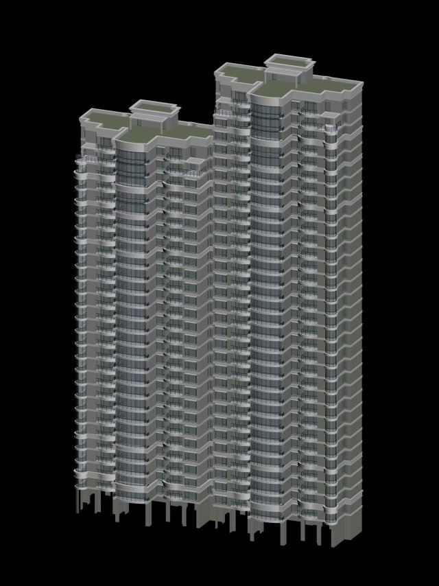 city government office building architectural design - 26 3D Model .c4d .max .obj .3ds .fbx .stl .blend 