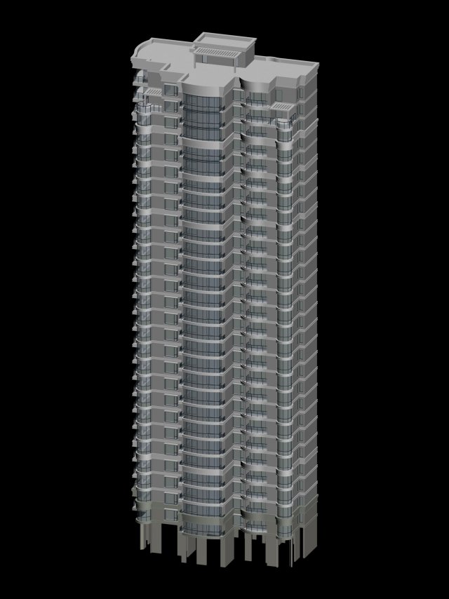 city government office building architectural design - 27 3Dモデル .c4d .max .obj .3ds .fbx .stl .blend 