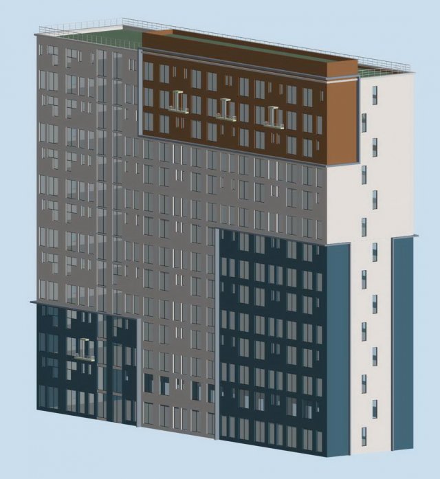 city government office building architectural design - 30 3D Модель .c4d .max .obj .3ds .fbx .stl .blend 