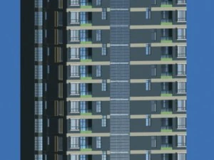 şehir h&uuml;k&uuml;met dairesi binası mimari tasarımı - 33 3D Model