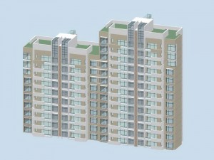 city government office building architectural design - 45 Modello 3D