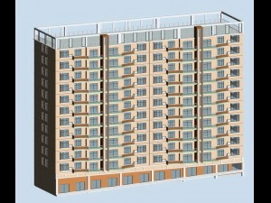 city government office building architectural design - 46 Modello 3D