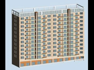 市政府办公楼建筑设计 - 46 3D 模型