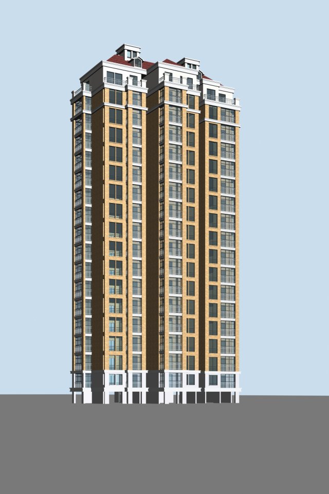 city government office building architectural design - 49 Modello 3D .c4d .max .obj .3ds .fbx .stl .blend 