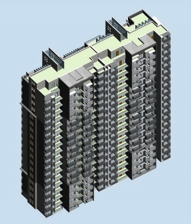 city government office building architectural design - 51 3D Модель .c4d .max .obj .3ds .fbx .stl .blend 