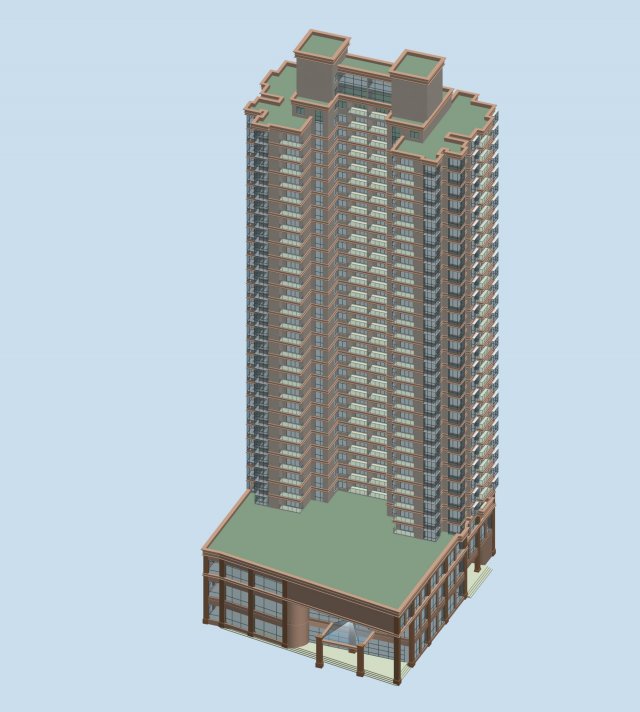 city government office building architectural design - 52 3D 模型 .c4d .max .obj .3ds .fbx .stl .blend 