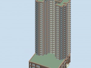 city government office building architectural design - 52 3D Модель