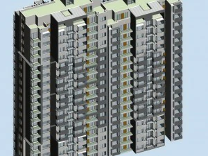 city government office building architectural design - 53 3D Model