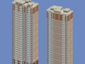 city government office building architectural design - 54 3D Model