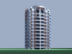 city government office building architectural design - 56 3D Model