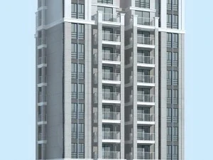 şehir h&uuml;k&uuml;meti ofis binası mimari tasarımı - 57 3D Model