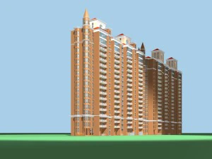 projekt architektoniczny budynku biurowego władz miejskich - 61 Model 3D