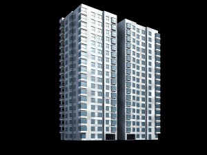 city government office building architectural design - 66 3D 모델