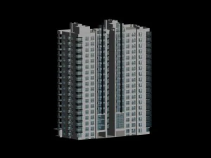 city government office building architectural design - 71 3D Model