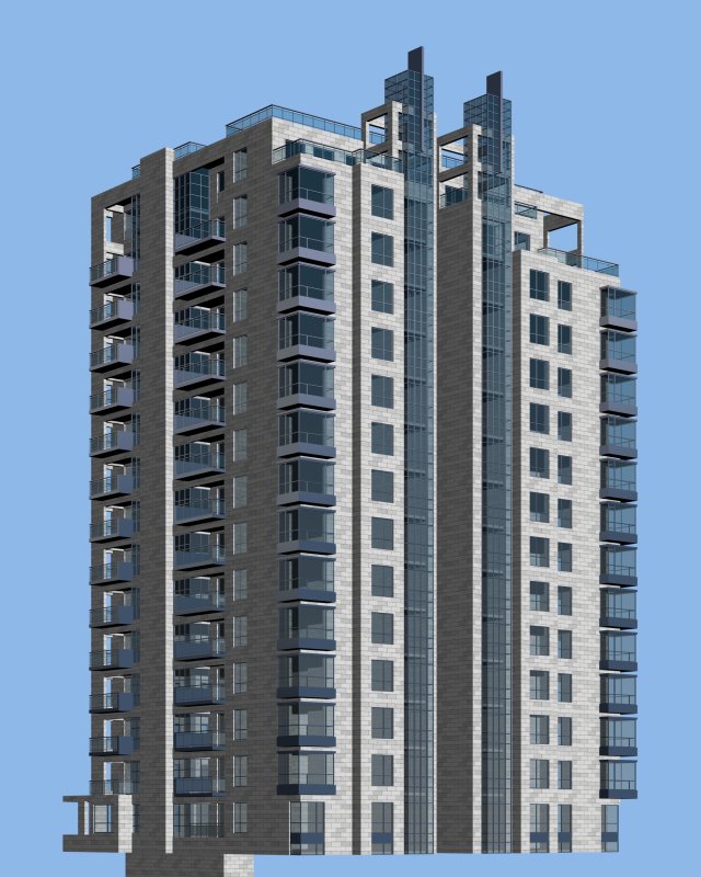 city government office building architectural design - 73 3D 모델 .c4d .max .obj .3ds .fbx .stl .blend 