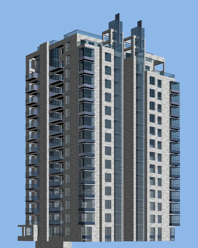 city government office building architectural design - 73 3D Model .c4d .max .obj .3ds .fbx .stl .blend