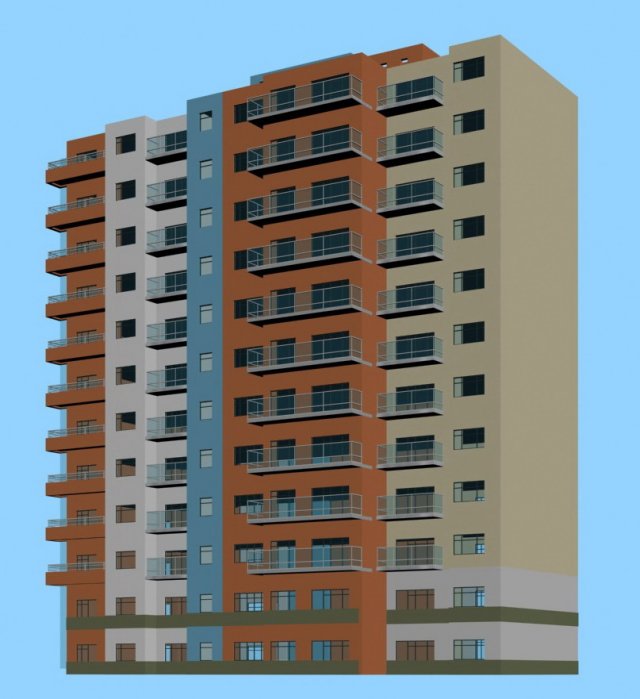 city government office building architectural design - 74 3D Model .c4d .max .obj .3ds .fbx .stl .blend 
