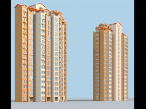 city government office building architectural design - 75 Modello 3D