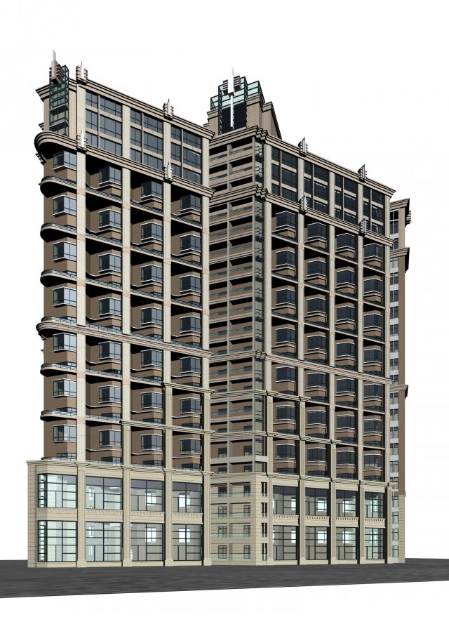 city government office building architectural design - 76 3D Model .c4d .max .obj .3ds .fbx .stl .blend 